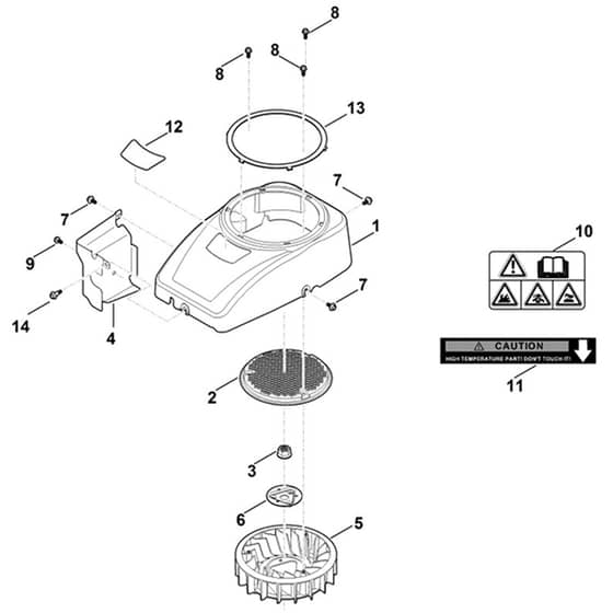 Stihl EVC 4000.0 (EVC4000-0001) - Fan Housing - Parts Diagram