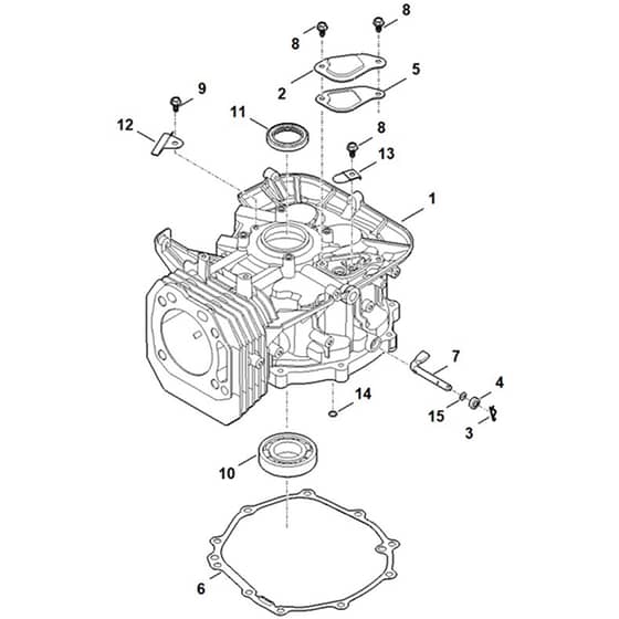 Stihl EVC 4000.2 (EVC4000-0004) - Crankcase - Parts Diagram