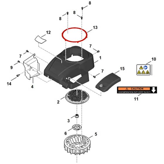 Stihl EVC 4000.2 (EVC4000-0004) - Fan Housing - Parts Diagram