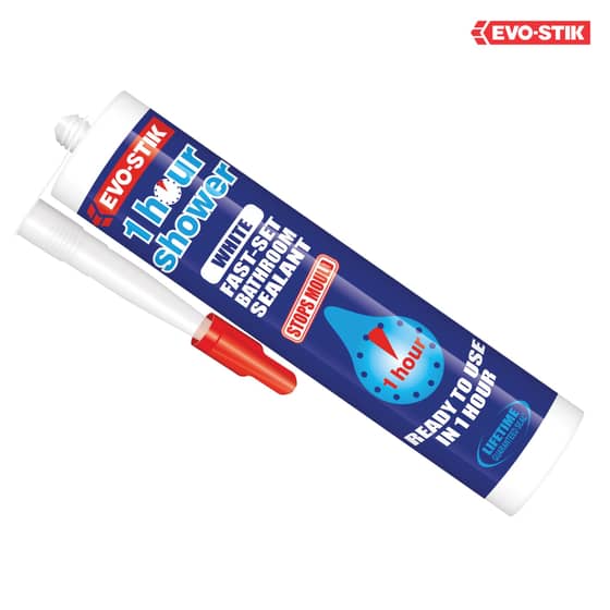 Evo-Stik 1 Hour Shower Sealant White 310ml - 30812823