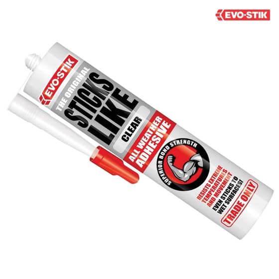 Evo-Stik Sticks Like All Weather Adhesive Clear 290ml - 30813042