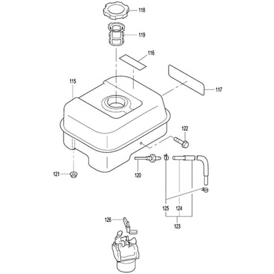 Makita EW2051H - Engine Pump - Power Tool 07 Diagram