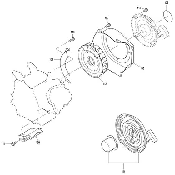 Makita EW3050H - Engine Pump - Power Tool 06 Diagram