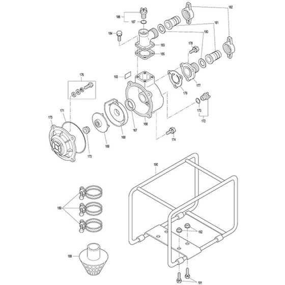 Makita EW3050H - Engine Pump - Power Tool 10 Diagram