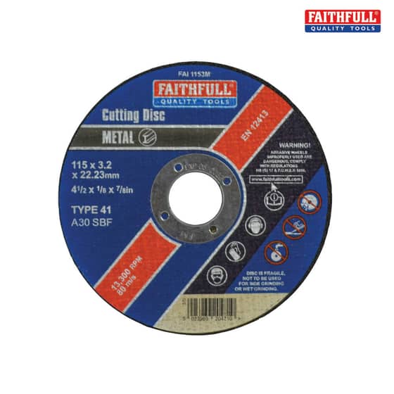 Cut Off Disc for Metal 115 x 3.2 x 22mm