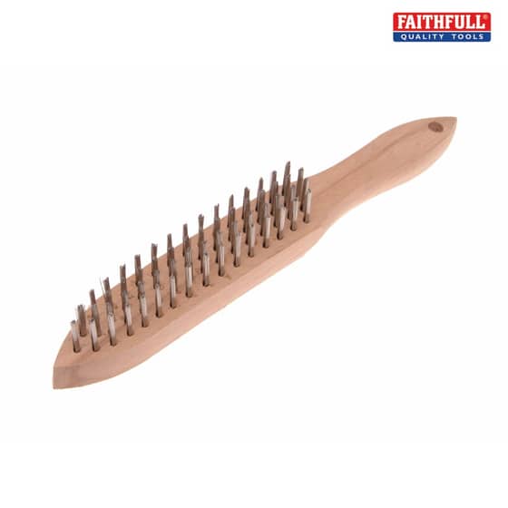 680/S4 Heavy-Duty Stainless Steel Scratch Brush - 4 Row