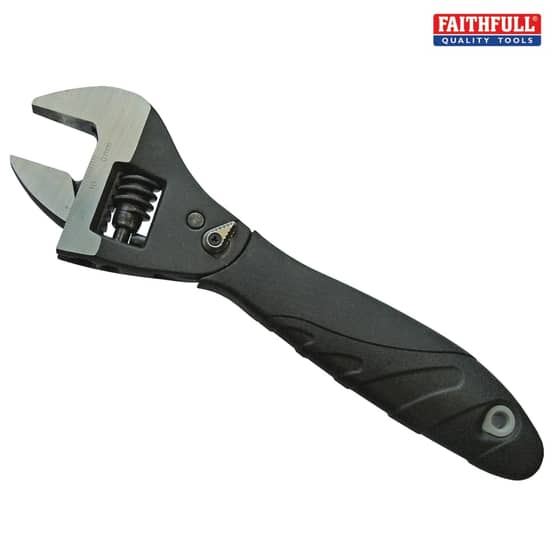 Faithfull Adjustable Wrench Ratchet 200mm - 61118