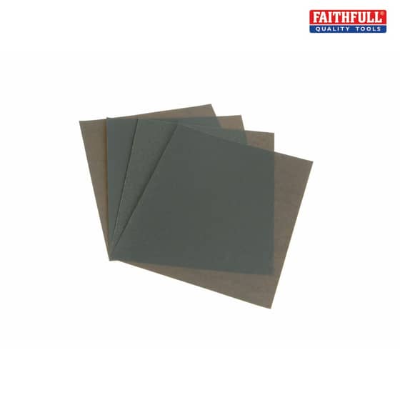 Wet & Dry Paper Sanding Sheets 230 x 280mm Assorted (4)