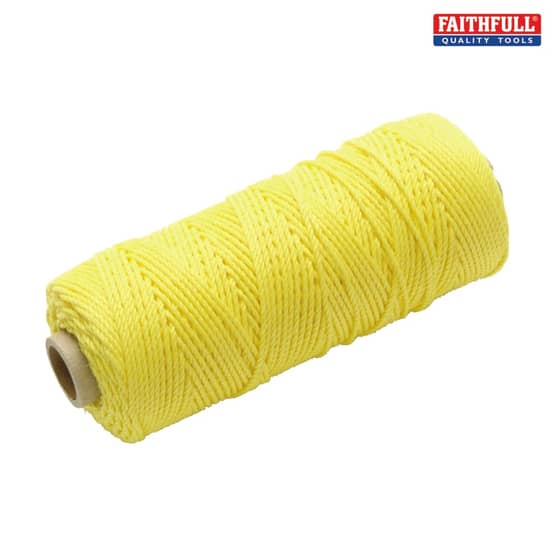 Hi Vis Nylon Brick Line 105m (344ft) Yellow
