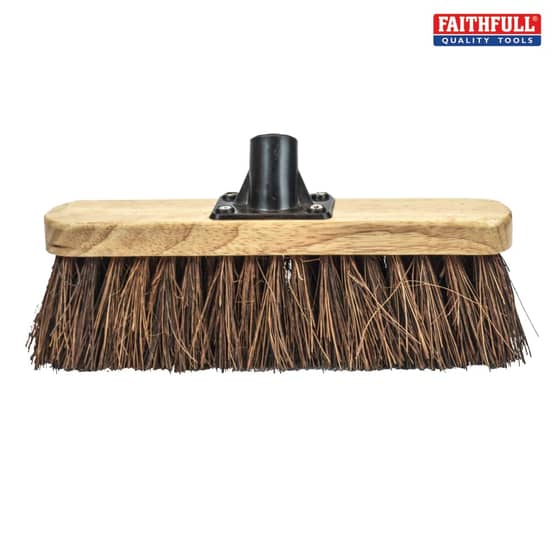 Faithfull Broom Head Bassine Varnished 300mm (12in) Threaded Socket - PSS451VFA