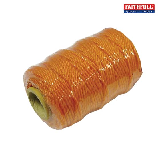Faithfull C300 Polyethylene Brick Line 36m (118ft) Orange - C300