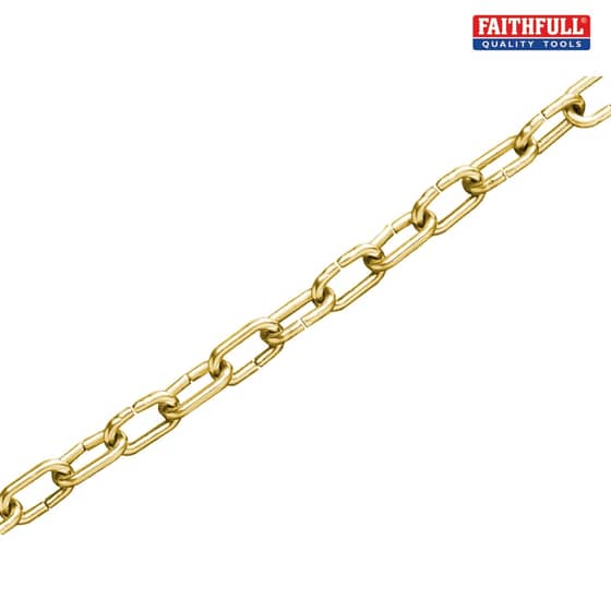 Clock Chain Polished Brass 1.6mm x 10m