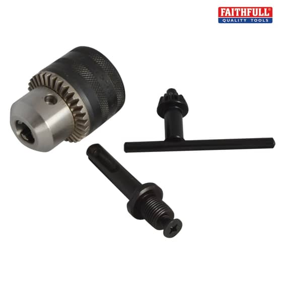 Chuck & Key 13mm Capacity 1/2 x 20 UNF Thread