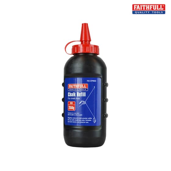 Faithfull Chalk Powder 250g - Red - 8266-3
