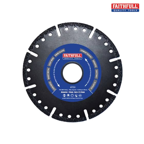 Faithfull Specialist Allcut Diamond Blade 115mm x 22mm - FFAIVXX311522