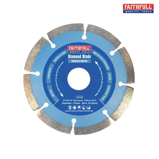 Faithfull Contract Diamond Blade 115mm x 22.2mm - GM3011522