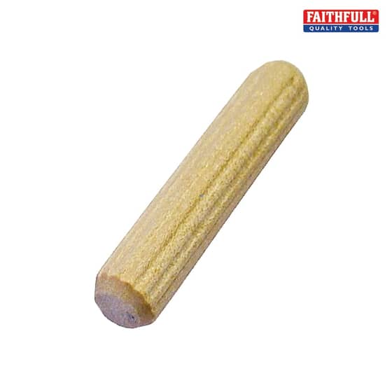 Wood Dowels Fluted 40 x 10mm (Pack of 35)