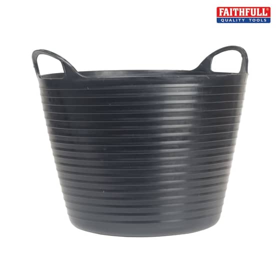 Heavy-Duty Polyethylene Flex Tub 60 Litres Black