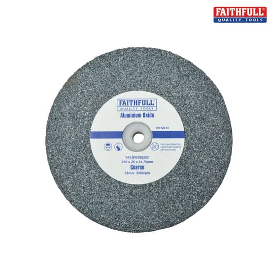 General Purpose Grinding Wheel 200mm x 25mm Coarse Alox
