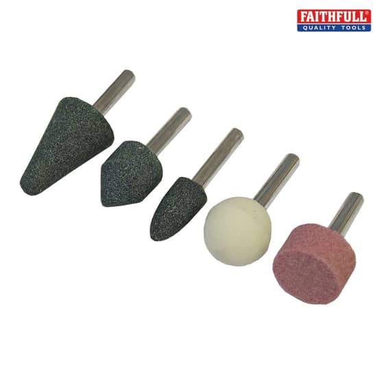 Mounted Stones (Grinding) Set of 5