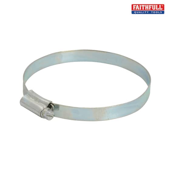 Faithfull 4X Hose Clip - Zinc MSZP 85 - 100mm - LGA 12MM