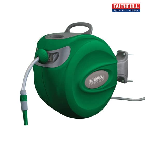 Faithfull Auto Hose Reel With Wall Bracket 30m - HL-XW30