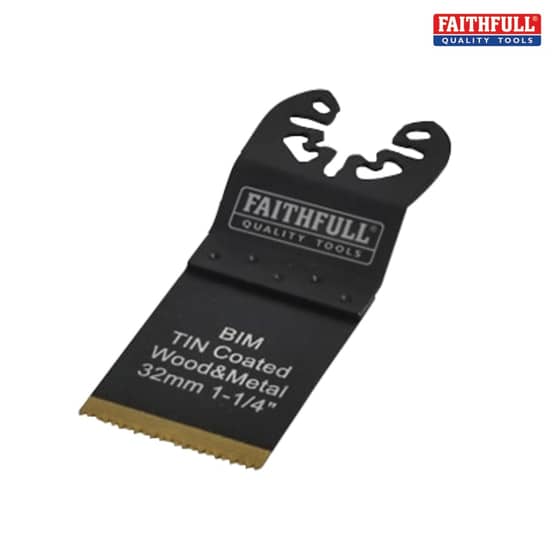 Faithfull Multi-Functional Tool Bi-Metal Flush Cut TiN Coated Blade 32mm - M0010029P