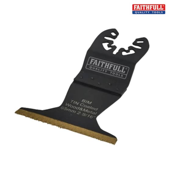 Faithfull Multi-Functional Tool Bi-Metal Flush Cut TiN Coated Blade 65mm - M0010052