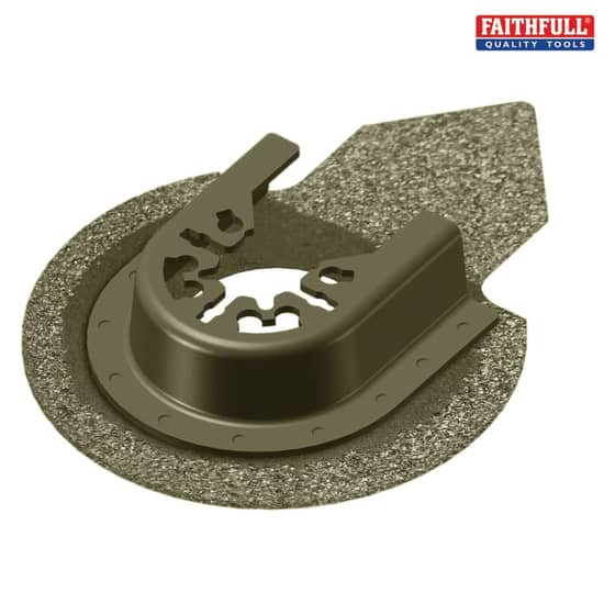 Faithfull Multi-Functional Tool Carbide Grit Finger Grout Remover 65mm - M0010049