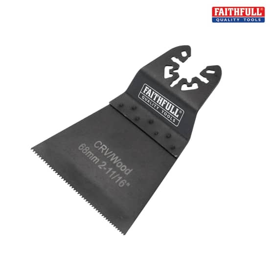 Faithfull Multi-Functional Tool CRV Flush Cut Wood Blade Side Set 68mm - M0010026