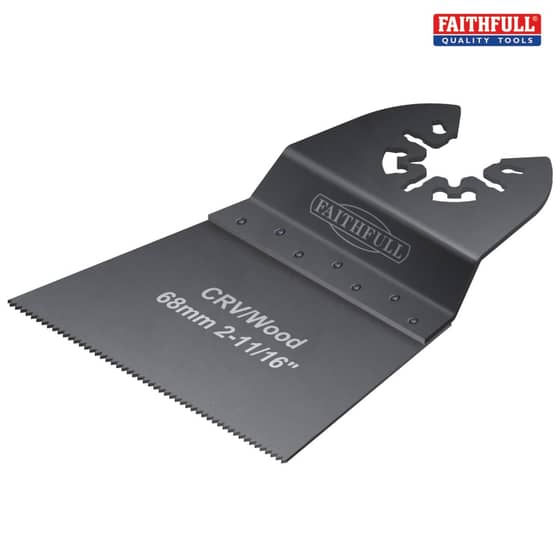 Faithfull Multi-Functional Tool Flush Wood Blade Side Set 68mm Pack of 5 - M0010026 X 5