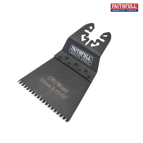 Faithfull Multi-Functional Tool CRV Flush Fast Cut Wood Ground Set 68mm - M0010028