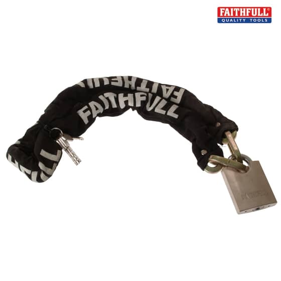 Padlock & Chain 1m x 9.5mm