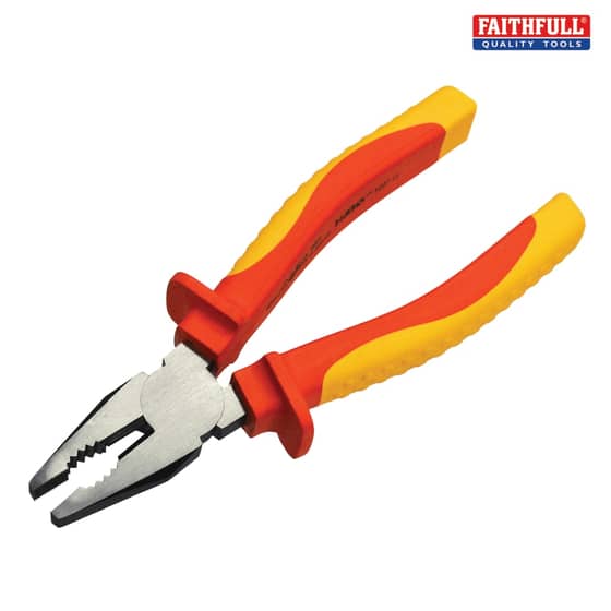Faithfull VDE Combination Pliers 180mm - VDE01001-7