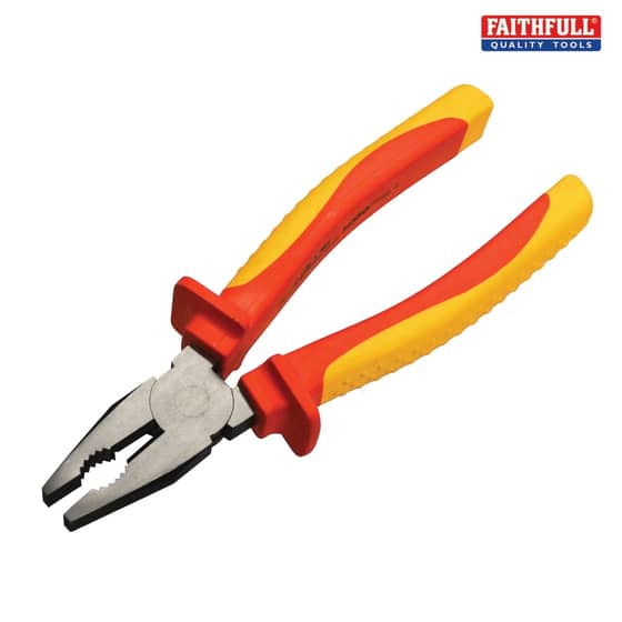 Faithfull VDE Combination Pliers 200mm - VDE01001-8