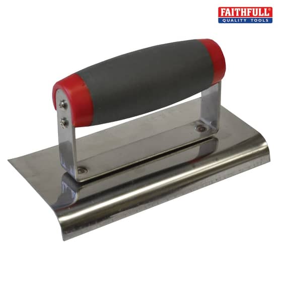 Edging Trowel Soft-Grip Handle 6in x 3in