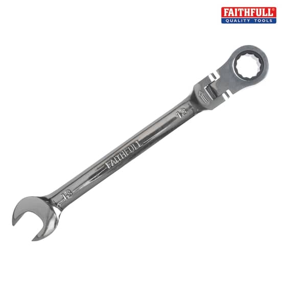 Faithfull Ratchet Combination Spanner Flex Head CV 13mm - SJW6113