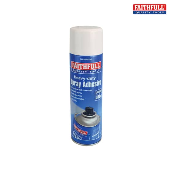Faithfull Spray Adhesive Non-Chlorinated 500ml - KGFAISPRAYAD