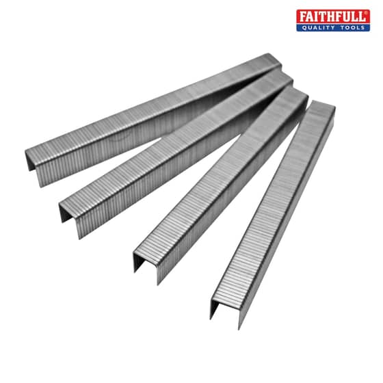 Faithfull Staples Size 4 - 10mm Pack 1250 - No. 4 - 10MM