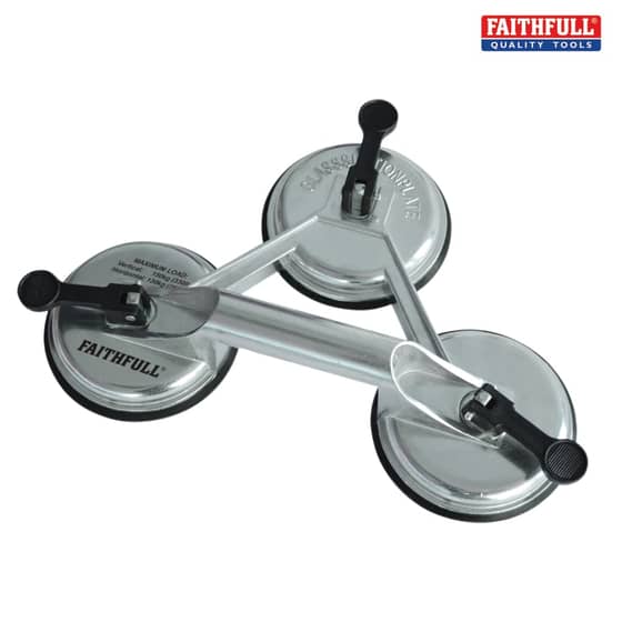 Faithfull Triple Pad Aluminium Pro Suction Lifter - 7680141101