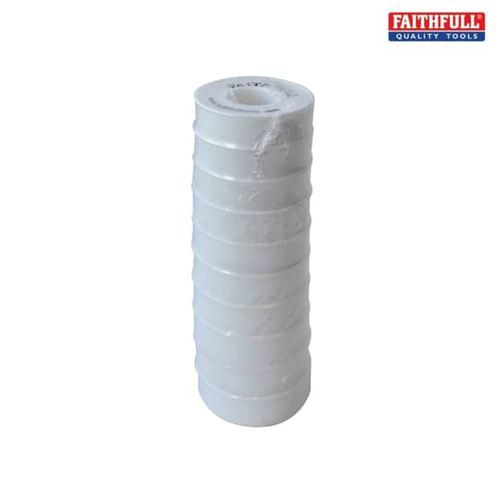 P.T.F.E Tape 12mm x 12m White (Pack 10)