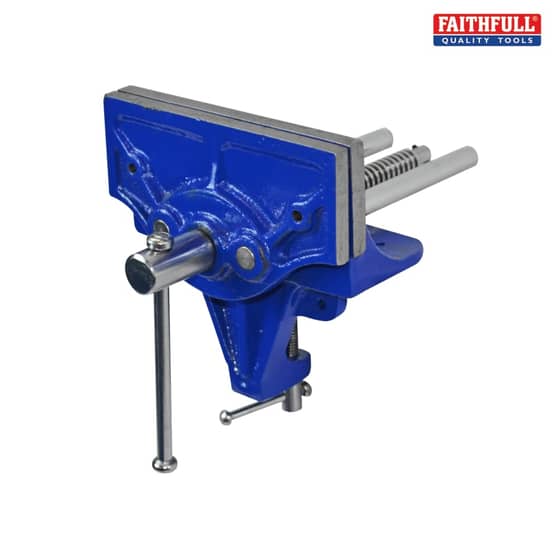 Faithfull Home Woodwork Vice 150mm (6in) & Integrated Clamp - 34
