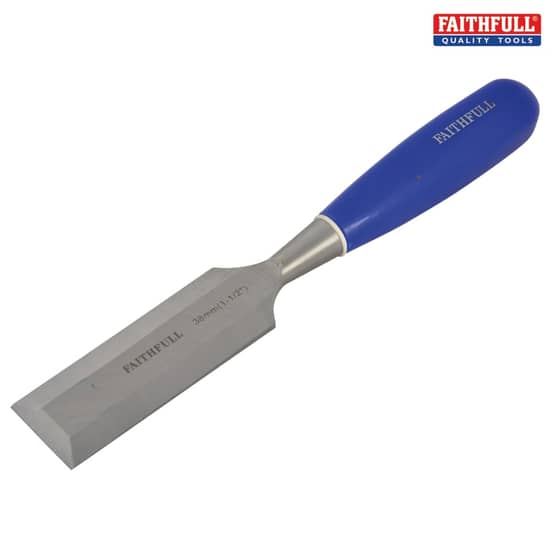 Bevel Edge Chisel Blue Grip 38mm (1.1/2in)