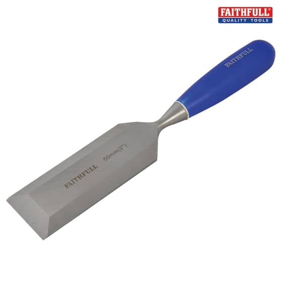 Bevel Edge Chisel Blue Grip 50mm (2in)
