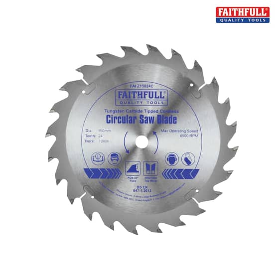 Trim Saw Blade 150 x 10mm x 24T Fast Rip