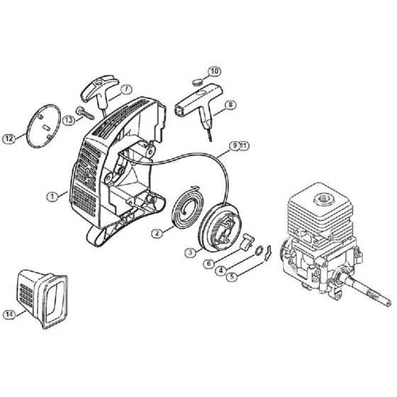 Genuine Stihl FC55 Z / B - Rewind starter