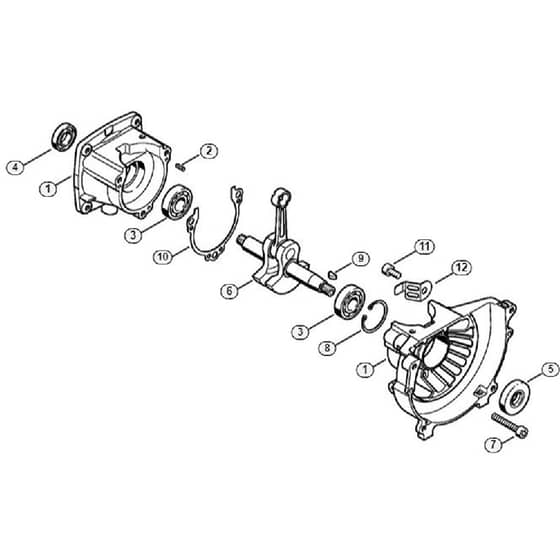 Genuine Stihl FC83 / A - Crankcase