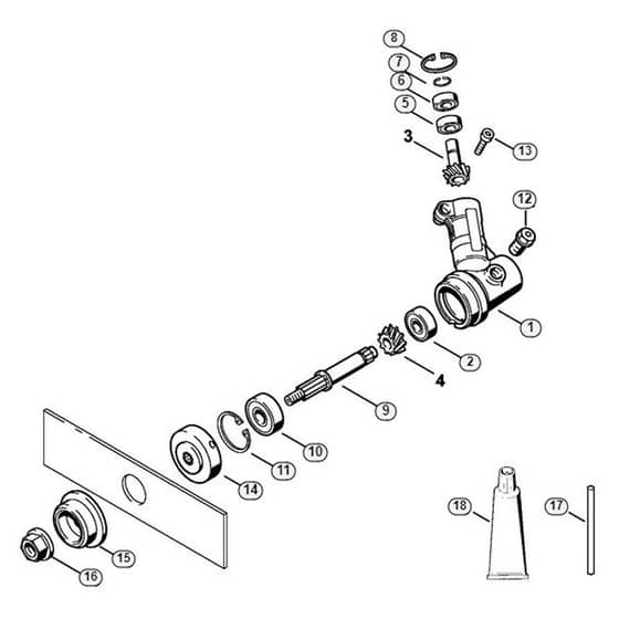 Genuine Stihl FCB-KM-4137 / C - FCB-KM Gear head (50.2014)