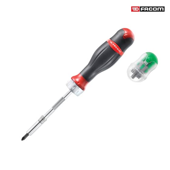 Facom ACL.1APB Ratcheting Bit Holder Screwdriver - ACL.1APB