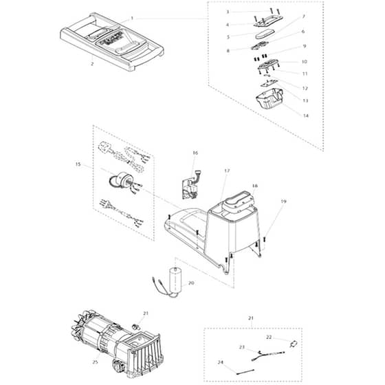 Makita FH2500 - Electric Shredder - Power Tool 01 Diagram